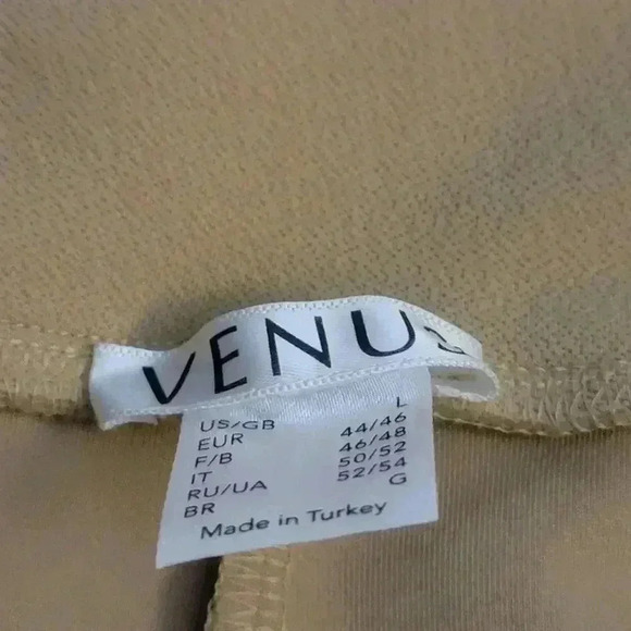 Venus Tan Paper Bag Cinched Tie Waist Shorts - Picture 6 of 6